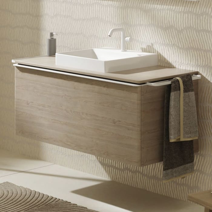 hansgrohe Xelu Q Waschtischunterschrank für Konsole 118 x 48,5 cm, 1 Schubkasten, Griff mattweiß