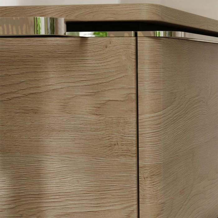 hansgrohe Xelu Q Waschtischunterschrank für Konsole 156 x 48,5 cm, 2 Schubkästen, Griff chrom