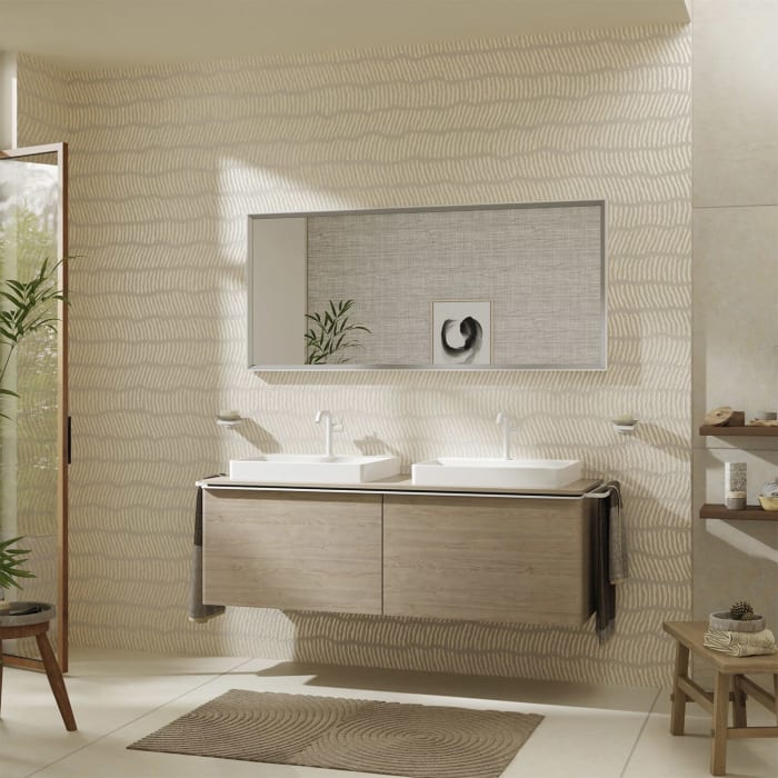 hansgrohe Xelu Q Waschtischunterschrank für Konsole 156 x 48,5 cm, 2 Schubkästen, Griff mattweiß