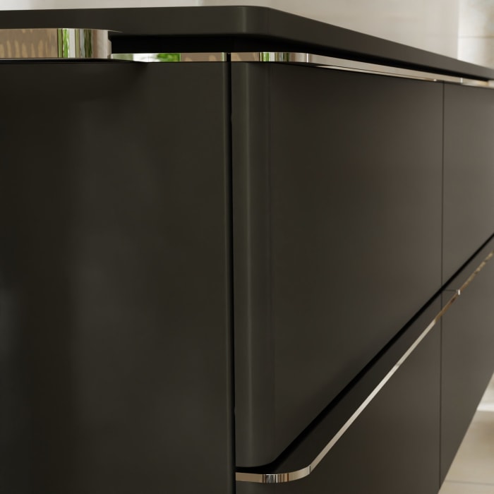 hansgrohe Xelu Q Waschtischunterschrank für Konsole 78 x 48,5 cm, 2 Schubkästen, Griff chrom