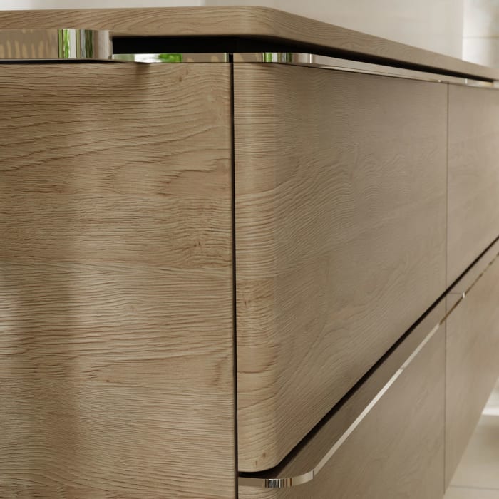 hansgrohe Xelu Q Waschtischunterschrank für Konsole 78 x 48,5 cm, 2 Schubkästen, Griff chrom