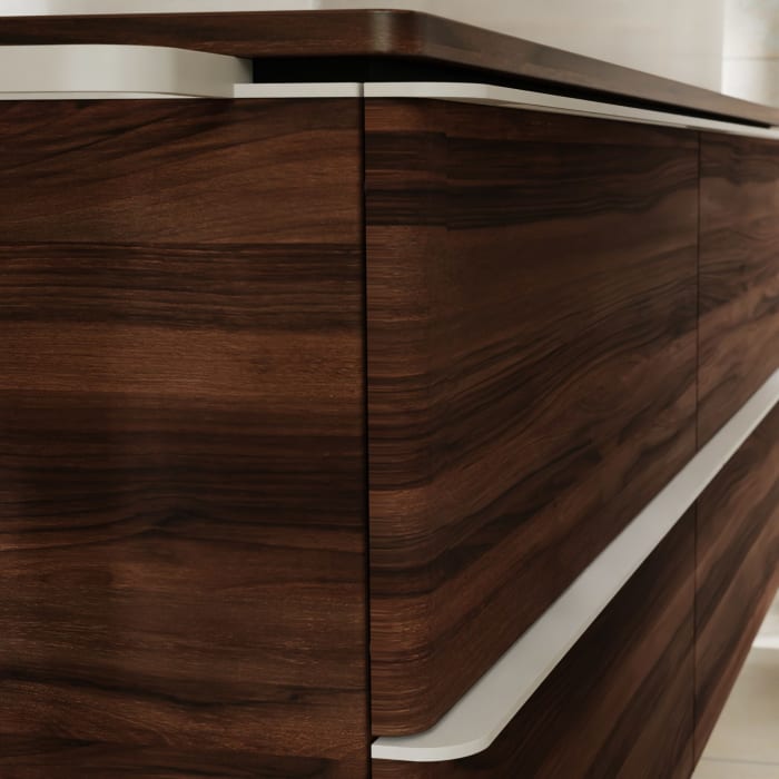 hansgrohe Xelu Q Waschtischunterschrank für Konsole 78 x 48,5 cm, 2 Schubkästen, Griff mattweiß