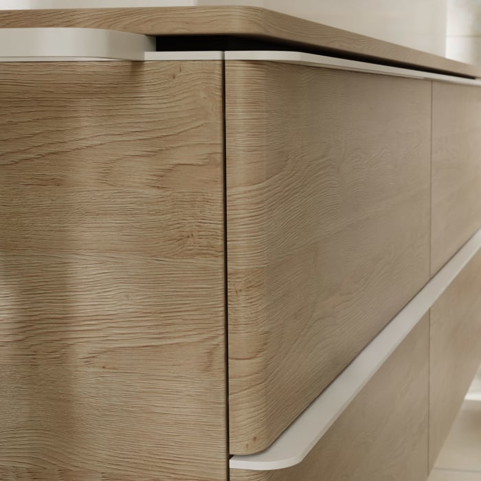 hansgrohe Xelu Q Waschtischunterschrank für Konsole 98 x 48,5 cm, 2 Schubkästen, Griff mattweiß