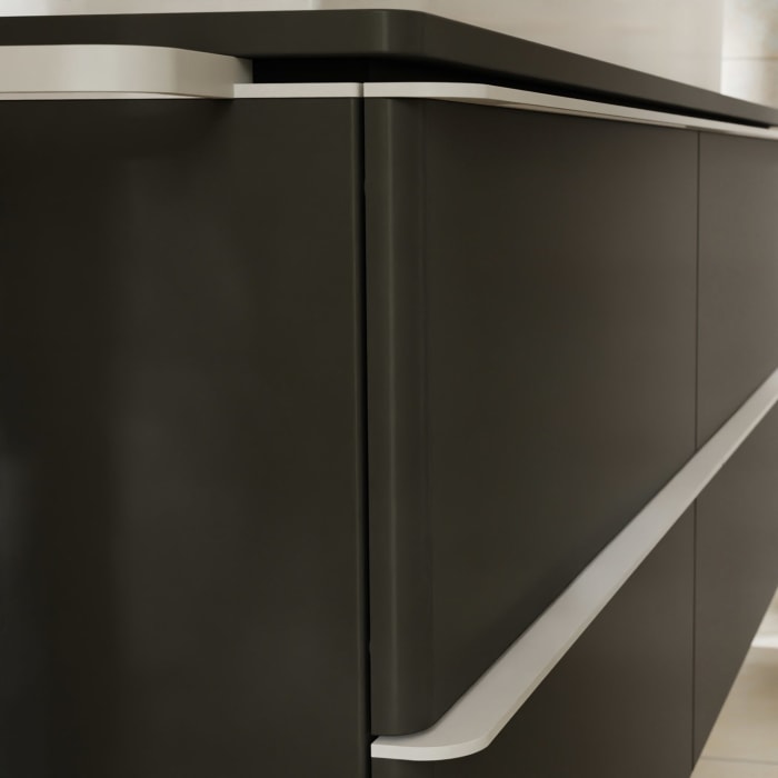 hansgrohe Xelu Q Waschtischunterschrank für Konsole 136 x 48,5 cm, 4 Schubkästen, Griff mattweiß