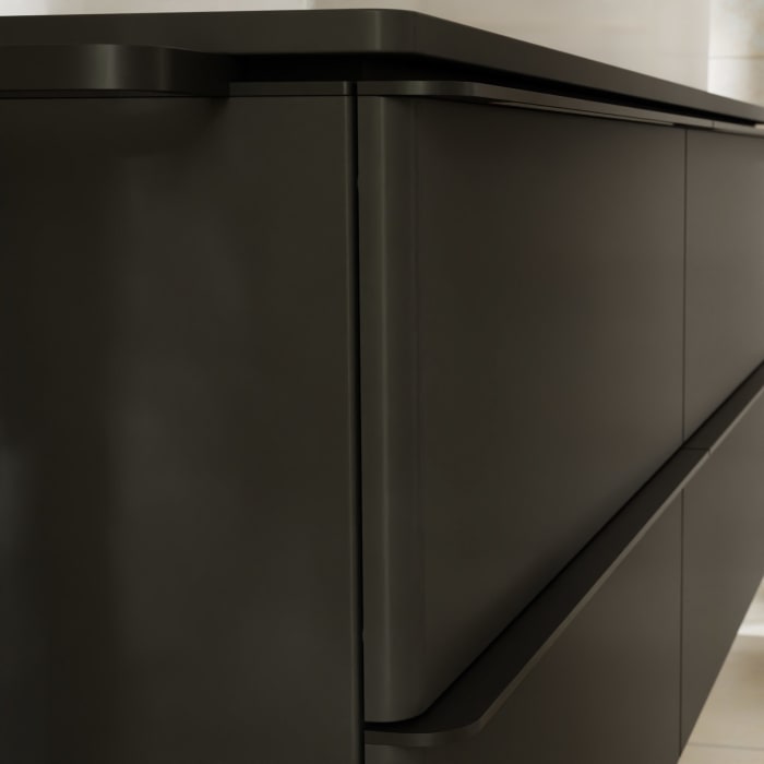 hansgrohe Xelu Q Waschtischunterschrank für Konsole 156 x 48,5 cm, 4 Schubkästen, Griff mattschwarz