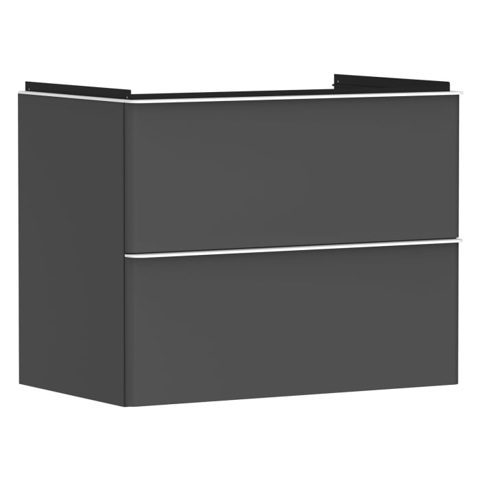 hansgrohe Xelu Q Waschtischunterschrank 78 x 60,5 cm, 2 Schubkästen, Griff mattweiß