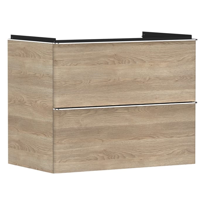 hansgrohe Xelu Q Waschtischunterschrank 78 x 60,5 cm, 2 Schubkästen, Griff chrom