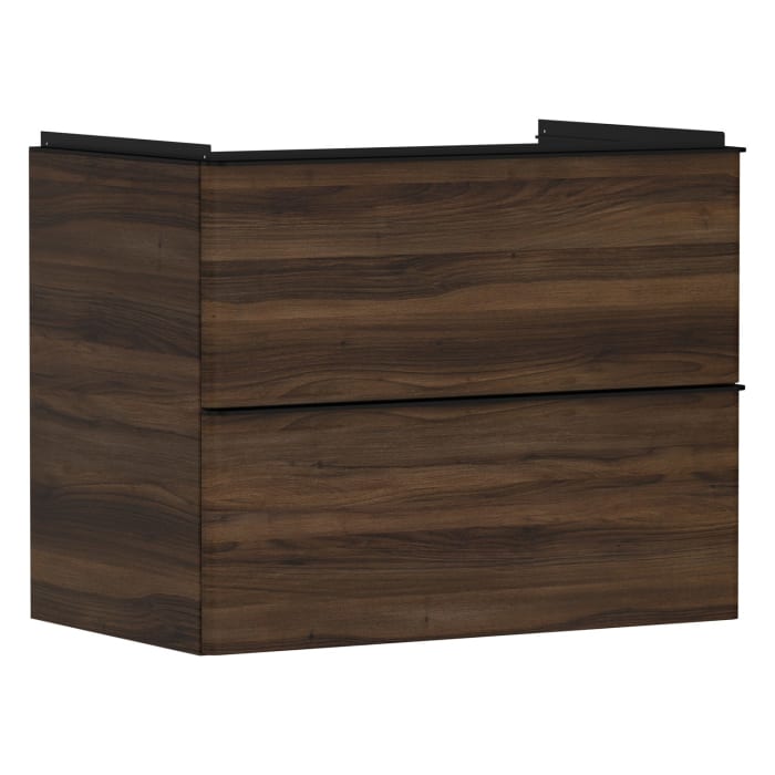 hansgrohe Xelu Q Waschtischunterschrank 78 x 60,5 cm, 2 Schubkästen, Griff mattschwarz