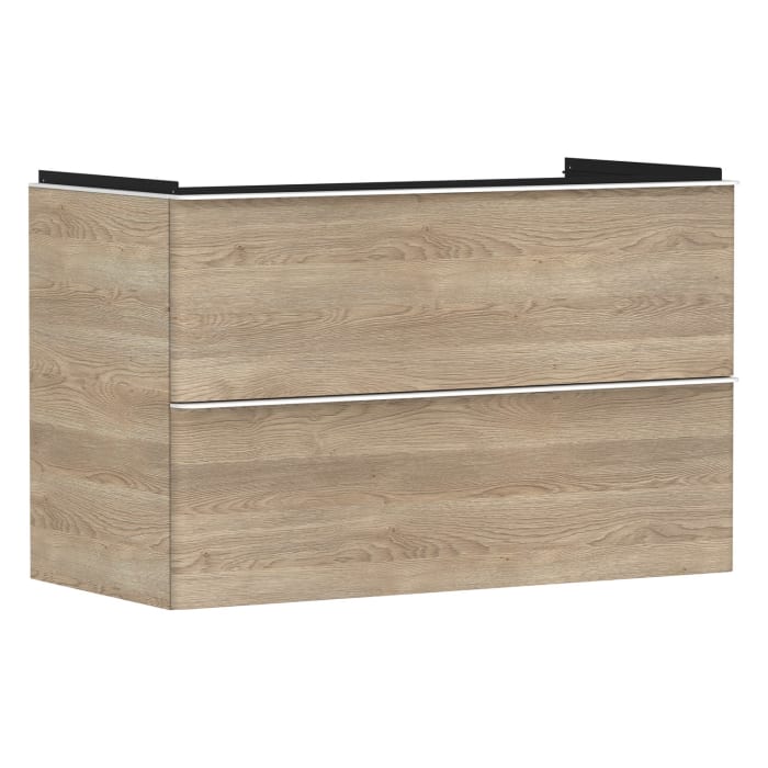 hansgrohe Xelu Q Waschtischunterschrank 98 x 60,5 cm, 2 Schubkästen, Griff mattweiß