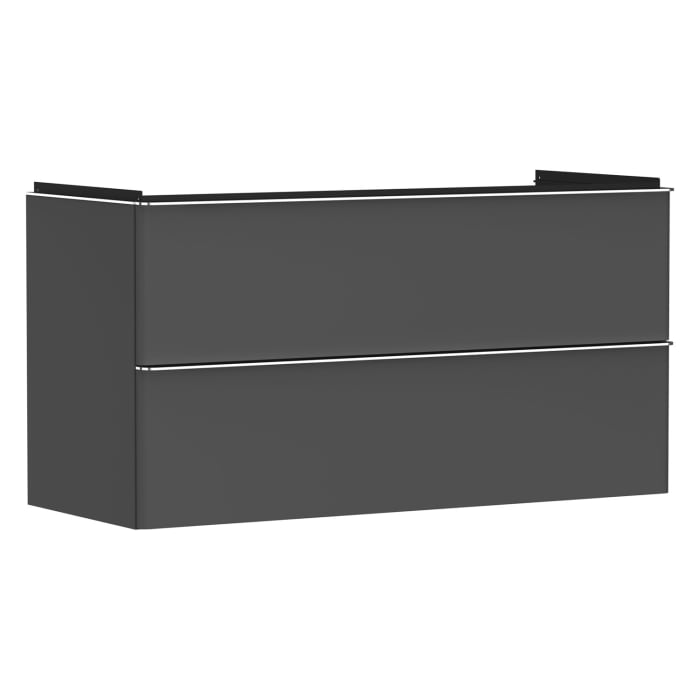 hansgrohe Xelu Q Waschtischunterschrank 118 x 60,5 cm, 2 Schubkästen, Griff chrom