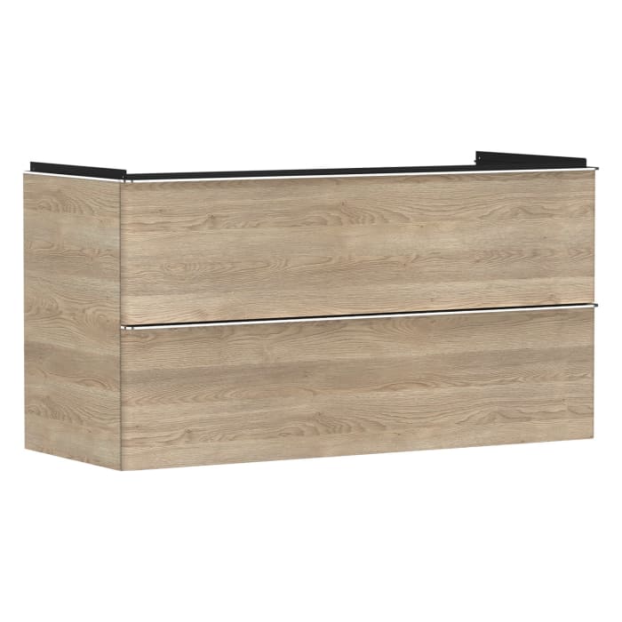 hansgrohe Xelu Q Waschtischunterschrank 118 x 60,5 cm, 2 Schubkästen, Griff chrom