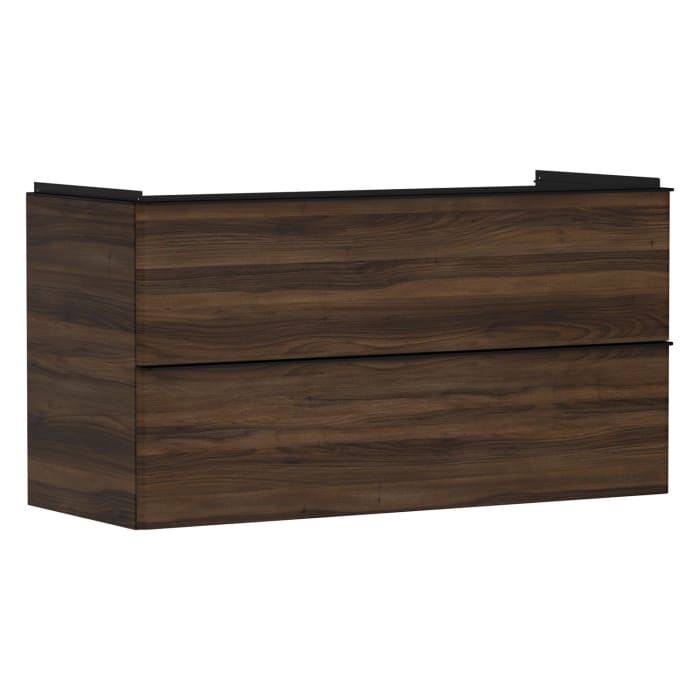 hansgrohe Xelu Q Waschtischunterschrank 118 x 60,5 cm, 2 Schubkästen, Griff mattschwarz