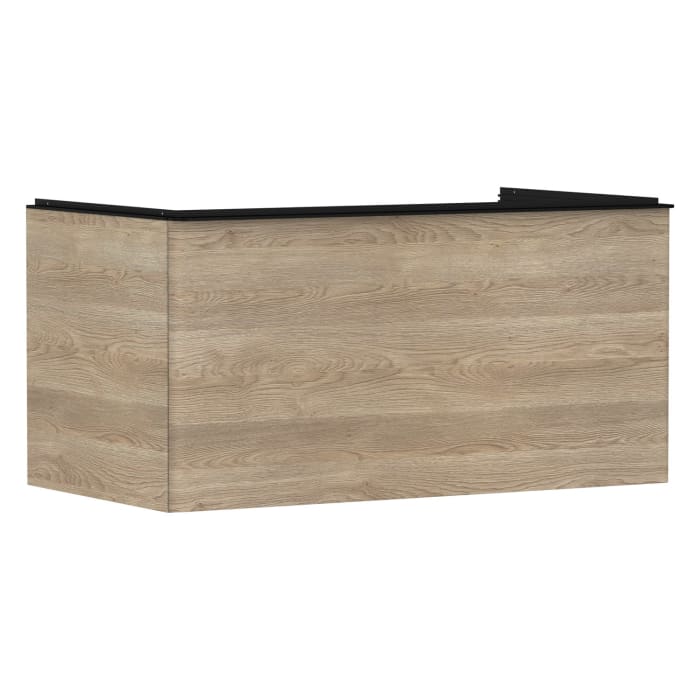 hansgrohe Xelu Q Waschtischunterschrank für Konsole 98 x 48,5 cm, 1 Schubkasten, Griff mattschwarz