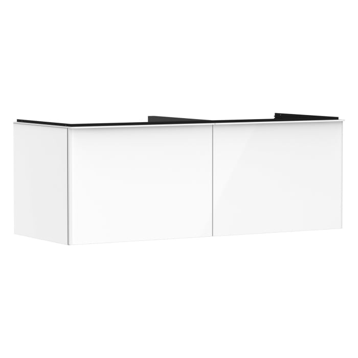 hansgrohe Xelu Q Waschtischunterschrank für Konsole 136 x 48,5 cm, 2 Schubkästen, Griff mattweiß