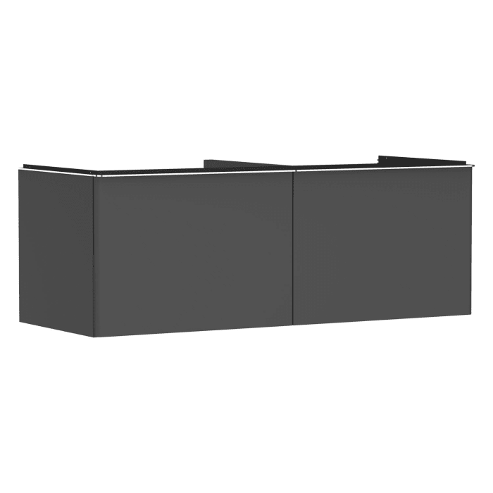 hansgrohe Xelu Q Waschtischunterschrank für Konsole 136 x 48,5 cm, 2 Schubkästen, Griff chrom