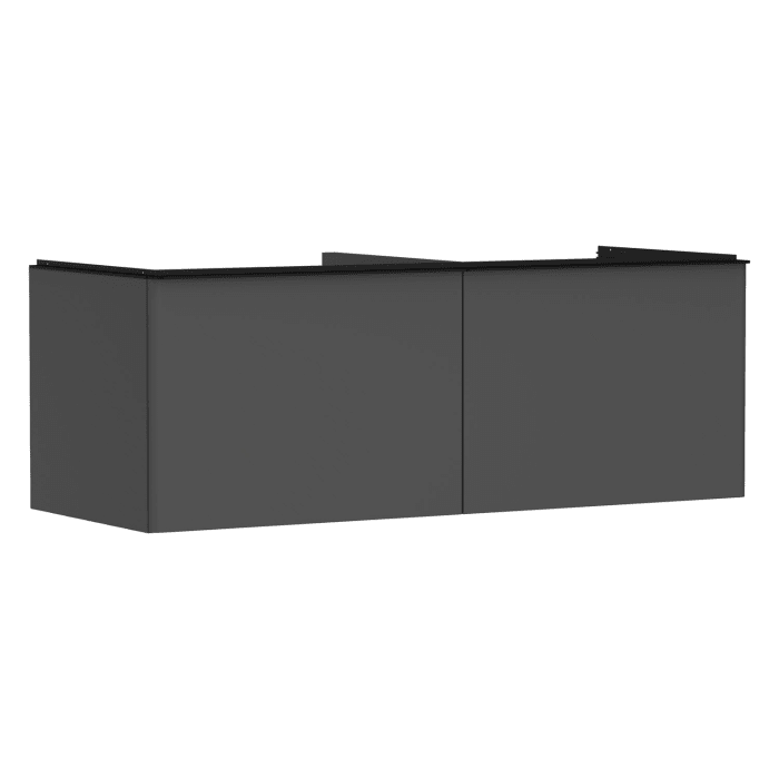 hansgrohe Xelu Q Waschtischunterschrank für Konsole 136 x 48,5 cm, 2 Schubkästen, Griff mattschwarz