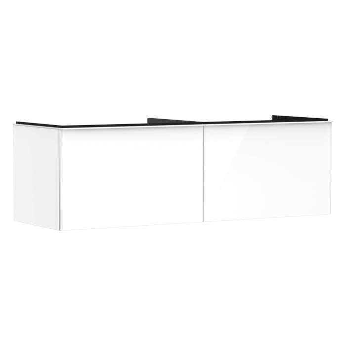 hansgrohe Xelu Q Waschtischunterschrank für Konsole 156 x 48,5 cm, 2 Schubkästen, Griff mattweiß