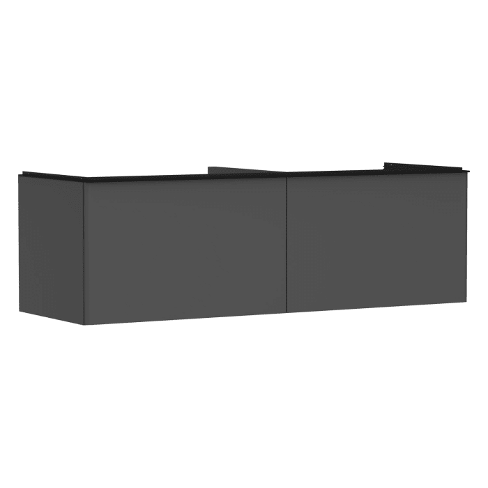 hansgrohe Xelu Q Waschtischunterschrank für Konsole 156 x 48,5 cm, 2 Schubkästen, Griff mattschwarz