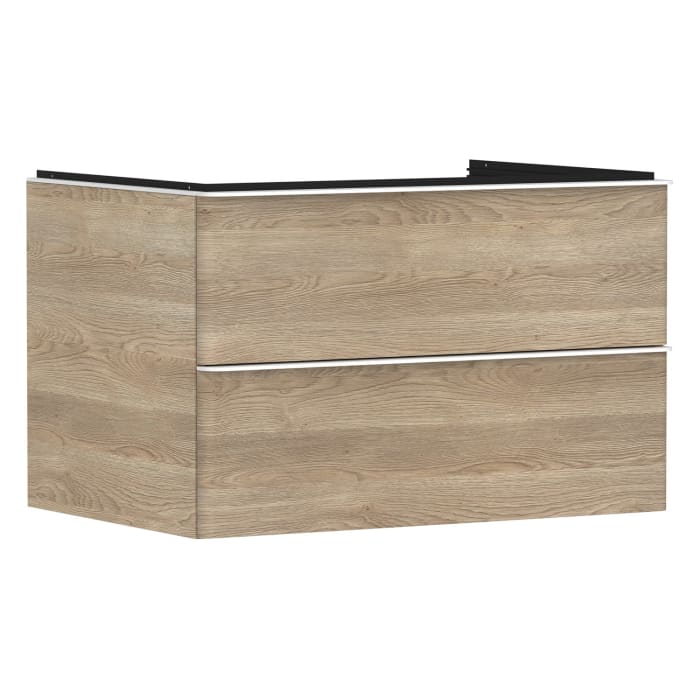 hansgrohe Xelu Q Waschtischunterschrank für Konsole 78 x 48,5 cm, 2 Schubkästen, Griff mattweiß