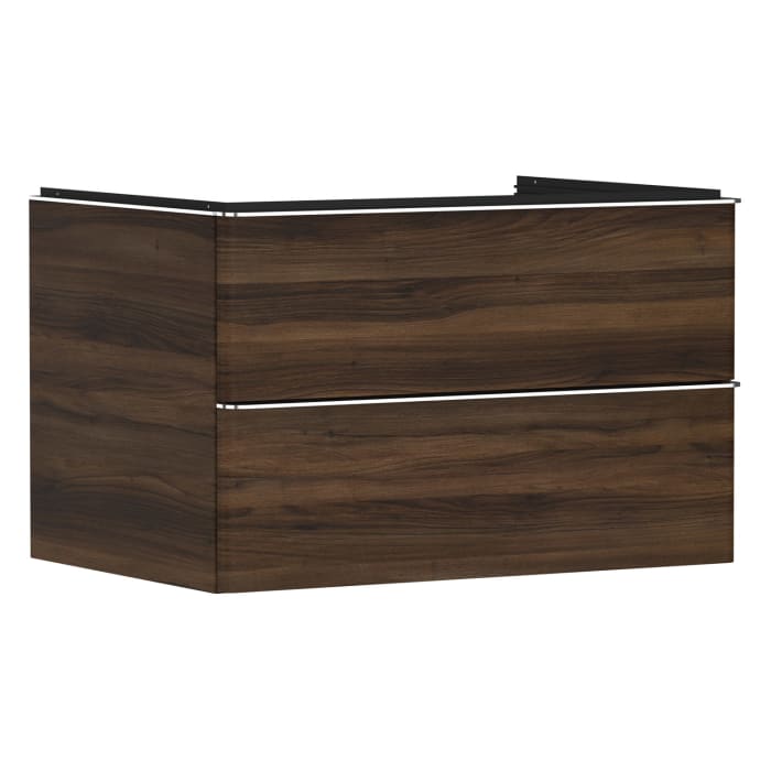 hansgrohe Xelu Q Waschtischunterschrank für Konsole 78 x 48,5 cm, 2 Schubkästen, Griff chrom