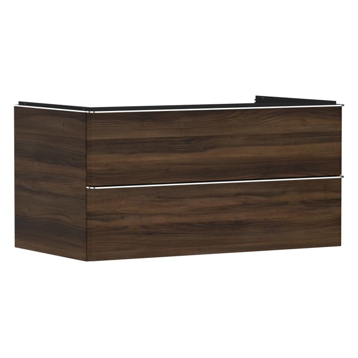 hansgrohe Xelu Q Waschtischunterschrank für Konsole 98 x 48,5 cm, 2 Schubkästen, Griff chrom