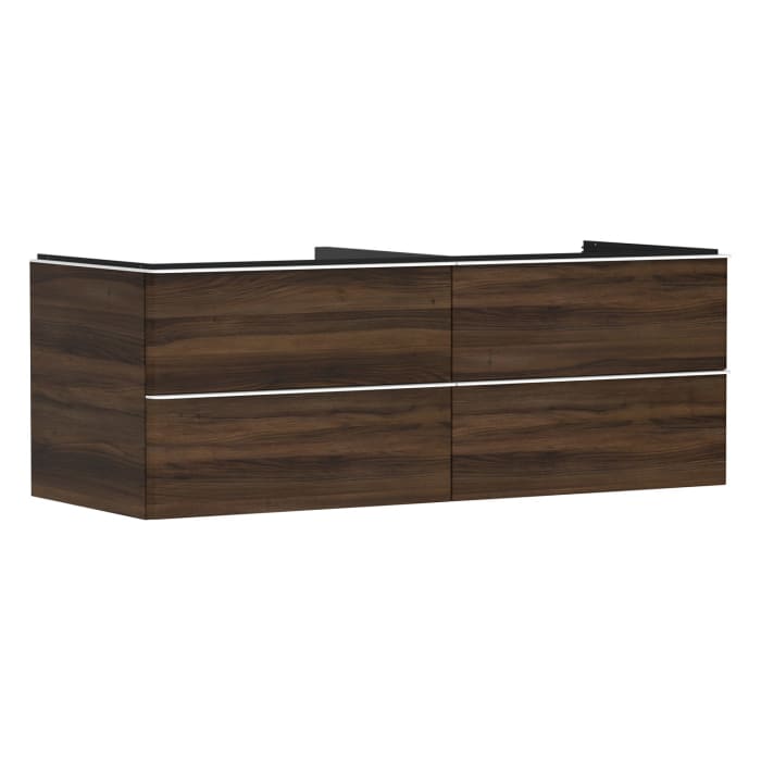 hansgrohe Xelu Q Waschtischunterschrank für Konsole 136 x 48,5 cm, 4 Schubkästen, Griff mattweiß