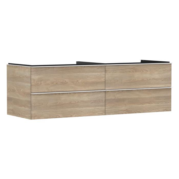 hansgrohe Xelu Q Waschtischunterschrank für Konsole 156 x 48,5 cm, 4 Schubkästen, Griff mattweiß