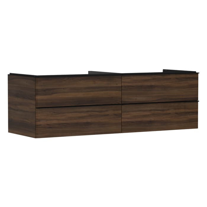 hansgrohe Xelu Q Waschtischunterschrank für Konsole 156 x 48,5 cm, 4 Schubkästen, Griff mattschwarz