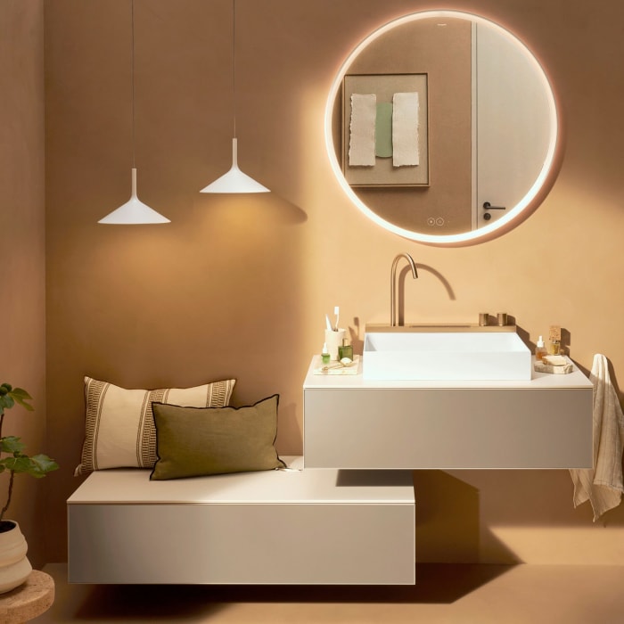 hansgrohe Xevolos E Sideboard 118 x 28,5 cm mit 1 Schubkasten und Abdeckplatte