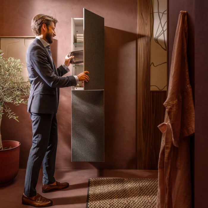hansgrohe Xevolos E Hochschrank 40 x 176 cm 2 Türen Anschlag rechts