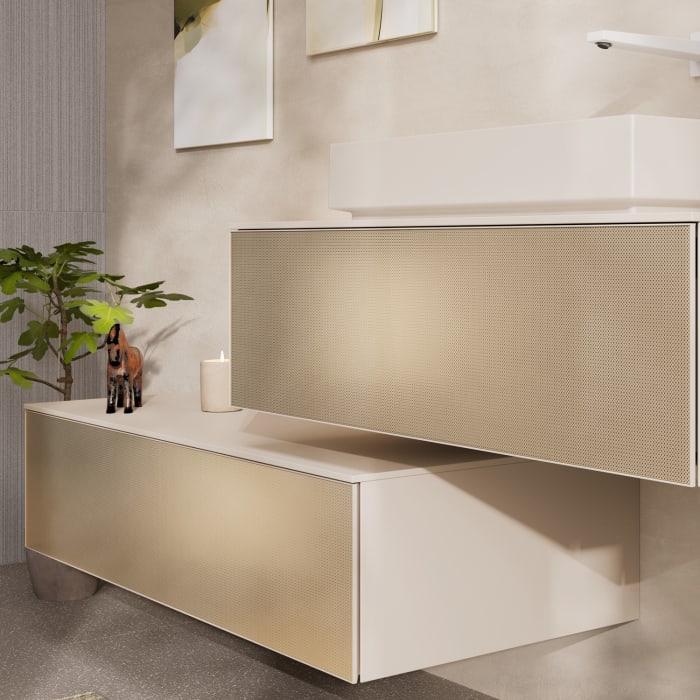 hansgrohe Xevolos E Sideboard 118 x 28,5 cm mit 1 Schubkasten und Abdeckplatte