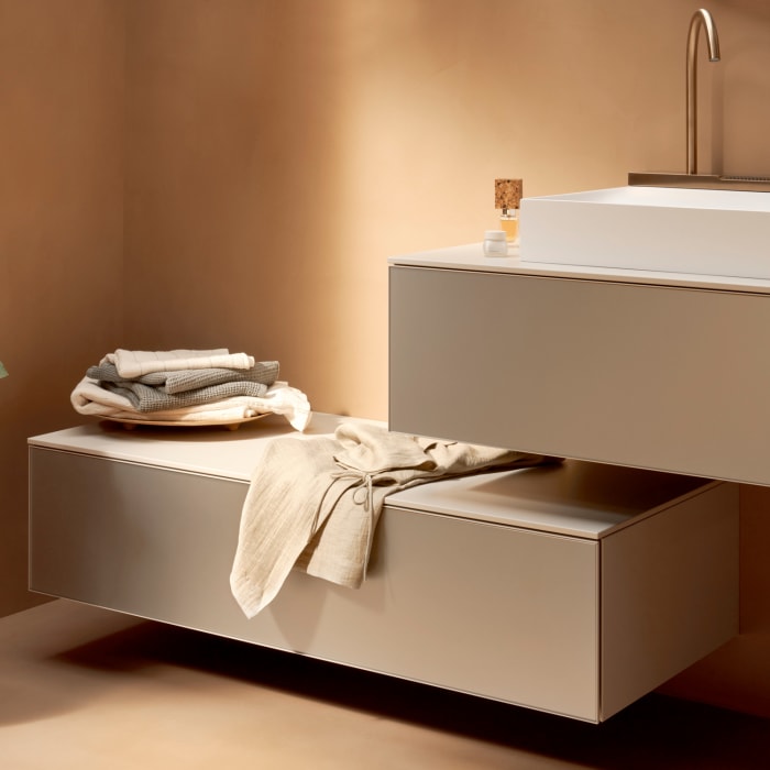 hansgrohe Xevolos E Sideboard 118 x 28,5 cm mit 1 Schubkasten und Abdeckplatte