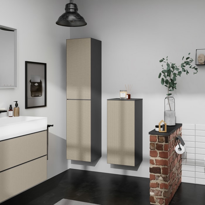 hansgrohe Xevolos E Hochschrank 40 x 176 cm 2 Türen Anschlag links