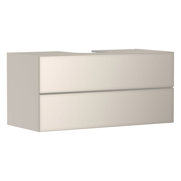 hansgrohe Xevolos E Waschtischunterschrank 118 x 55 cm mit 2 Schubkästen für Konsolen und Aufsatzwaschtisch