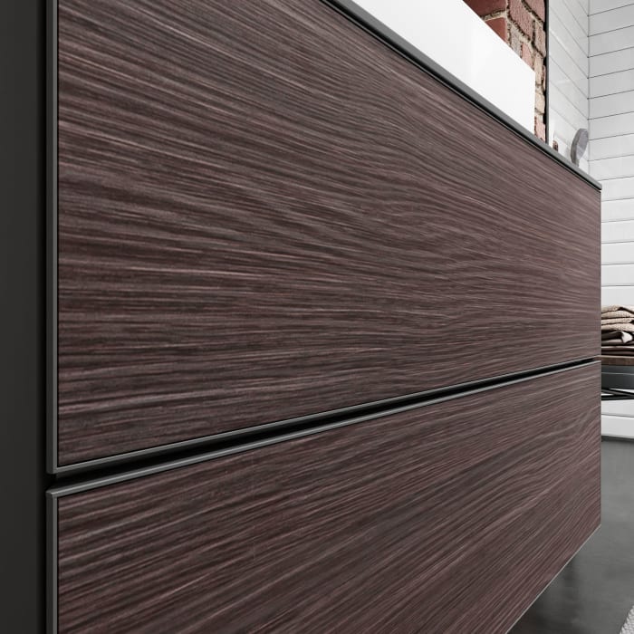 hansgrohe Xevolos E Waschtischunterschrank 118 x 55 cm mit 2 Schubkästen für Konsolen und Aufsatzwaschtisch