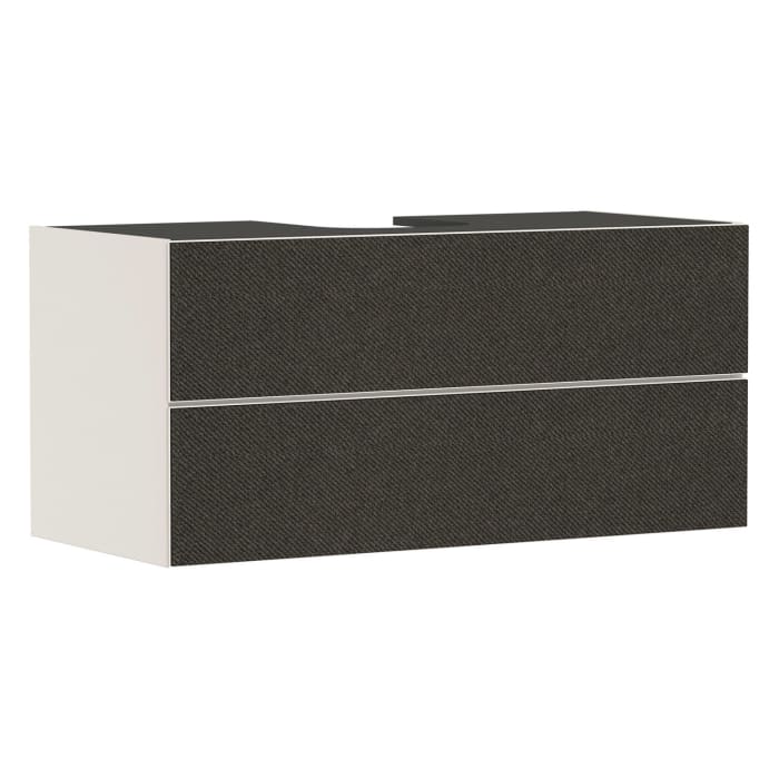 hansgrohe Xevolos E Waschtischunterschrank 118 x 55,5 cm mit 2 Schubkästen für Konsole und Aufsatzwaschtisch