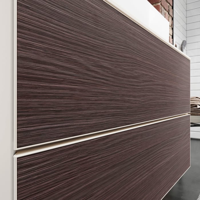 hansgrohe Xevolos E Waschtischunterschrank 137 x 55 cm mit 4 Schubkästen für Konsolen und Aufsatzwaschtisch rechts