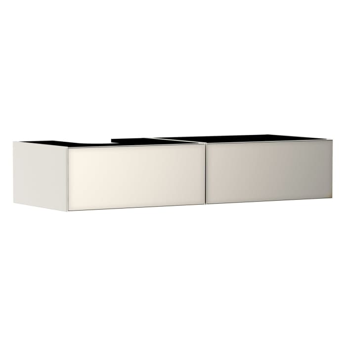 hansgrohe Xevolos E Waschtischunterschrank 137 x 27,5 cm mit 2 Schubkästen für Konsole und Aufsatzwaschtisch links