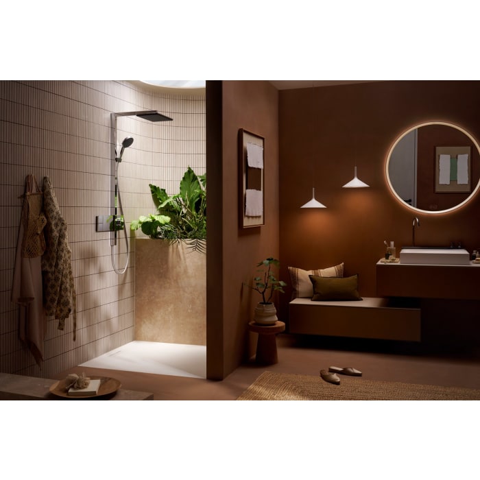 hansgrohe Xevolos E Waschtischunterschrank 78 x 28,5 cm mit 1 Schubkasten für Konsole mit Ausschnitt mittig für Aufsatzwaschtisch