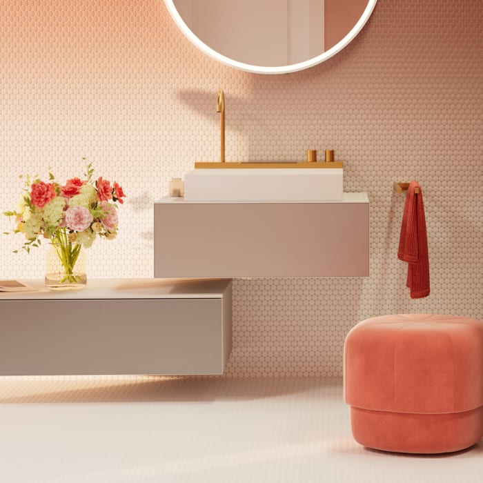 hansgrohe Xevolos E Waschtischunterschrank 78 x 28,5 cm mit 1 Schubkasten für Konsole mit Ausschnitt mittig für Aufsatzwaschtisch