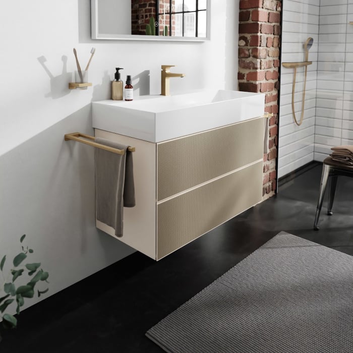 hansgrohe Xevolos E Waschtischunterschrank 98 x 47,5 cm mit 2 Schubkästen