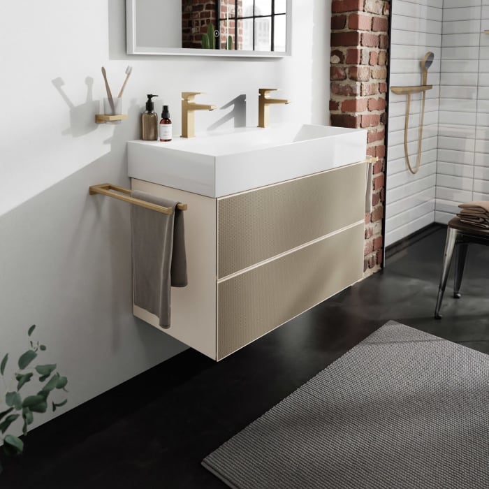 hansgrohe Xevolos E Waschtischunterschrank 98 x 47,5 cm mit 2 Schubkästen