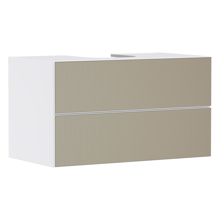 hansgrohe Xevolos E Waschtischunterschrank 98 x 55 cm mit 2 Schubkästen für Konsolen und Aufsatzwaschtisch