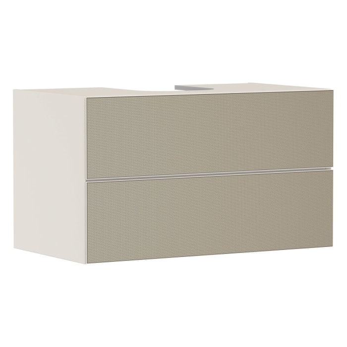 hansgrohe Xevolos E Waschtischunterschrank 98 x 55 cm mit 2 Schubkästen für Konsolen und Aufsatzwaschtisch