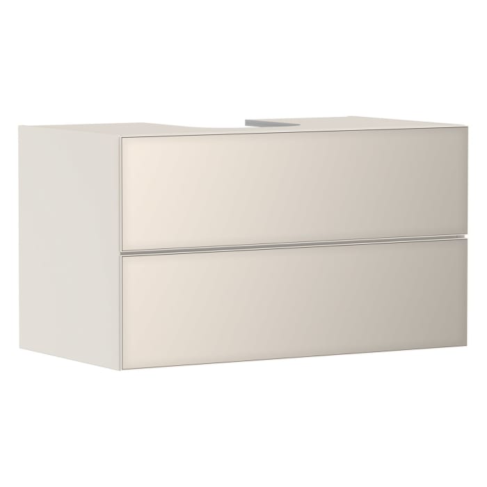 hansgrohe Xevolos E Waschtischunterschrank 98 x 55 cm mit 2 Schubkästen für Konsolen und Aufsatzwaschtisch