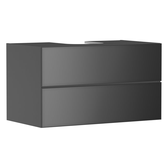 hansgrohe Xevolos E Waschtischunterschrank 98 x 55 cm mit 2 Schubkästen für Konsolen und Aufsatzwaschtisch