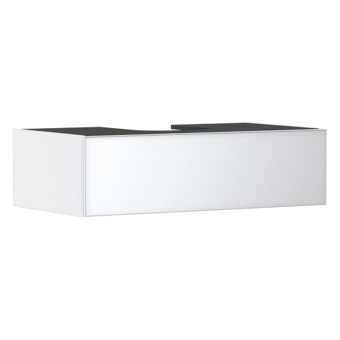 hansgrohe Xevolos E Waschtischunterschrank 98 x 28,5 cm mit 1 Schubkasten für Konsole mit Ausschnitt mittig für Aufsatzwaschtisch