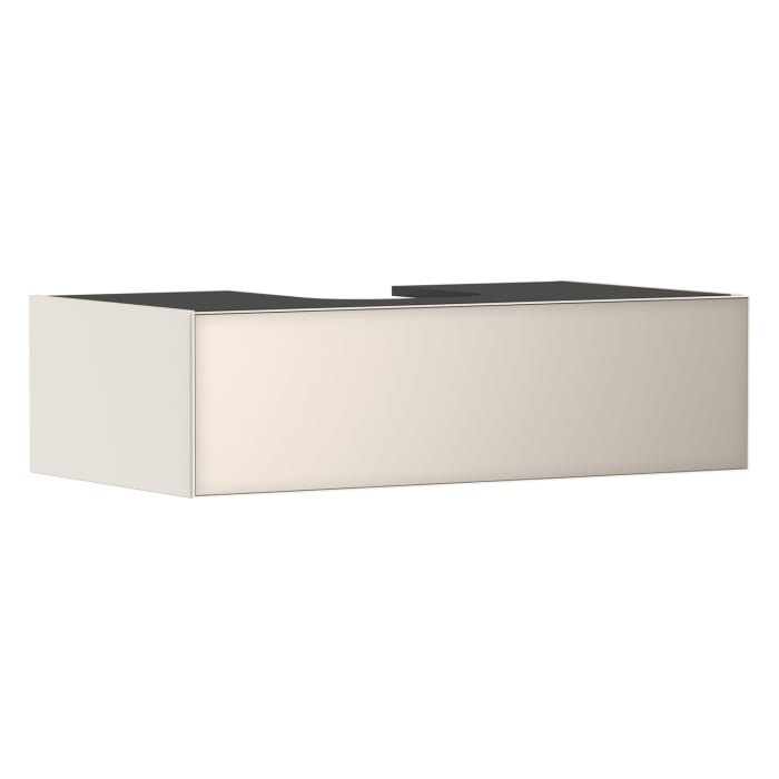 hansgrohe Xevolos E Waschtischunterschrank 98 x 27,5 cm mit 1 Schubkasten für Konsole mit Ausschnitt mittig für Aufsatzwaschtisch