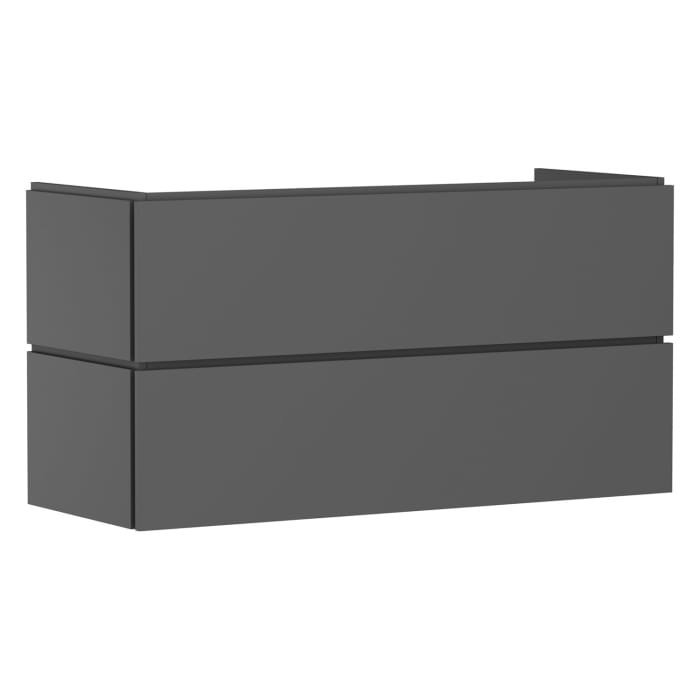 hansgrohe Xilesa E Waschtischunterschrank 118 cm mit 2 Auszügen und Push Open Funktion