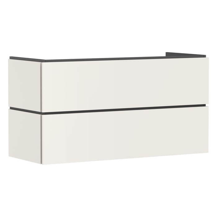 hansgrohe Xilesa E Waschtischunterschrank 118 cm mit 2 Auszügen und Push Open Funktion